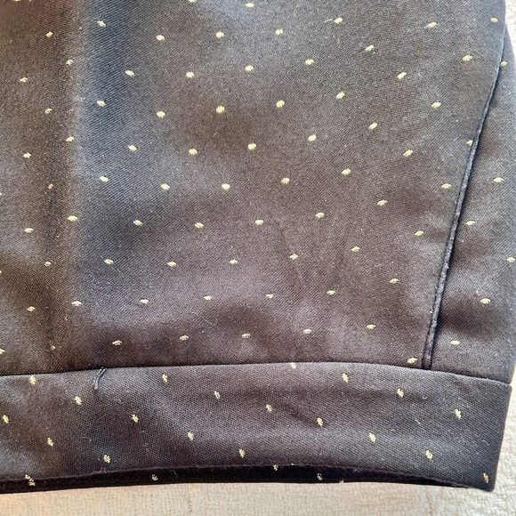 Talbots Pants Black with Gold Sparkle Dot Ankle Length Dressy size 18 W Petite - Picture 11 of 16